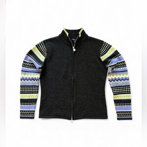 Neve Designs Wool Zip Up Sweater